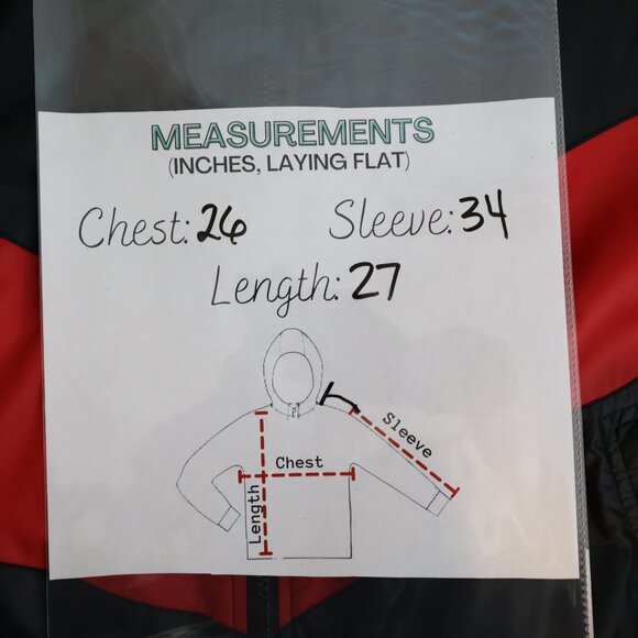 Duckster Lightweight Bomber Style Windbreaker Jacket Vintage 90s Red Black XL - Picture 10 of 10